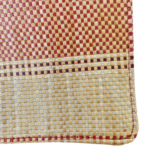 Patrica Nash Laurentina Italian Fine Straw Red Leather Crossbody Shoulder Bag - Picture 11 of 15